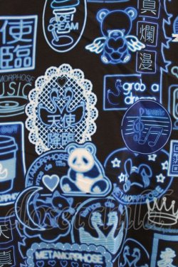 画像4: metamorphose / 電脳Neon少女 リバーシブルブルゾン Free サックス系 H-26-04-02-048-ME-JA-NS-ZH