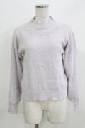 axes femme / ステラート刺繍フェザーニット M ラベンダー H-26-04-02-057-AX-TO-NS-ZH
