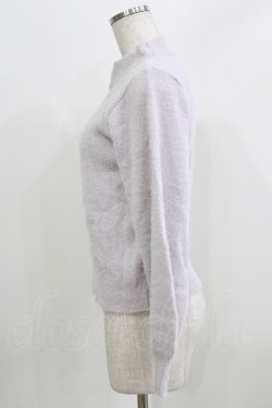 画像2: axes femme / ステラート刺繍フェザーニット M ラベンダー H-26-04-02-057-AX-TO-NS-ZH