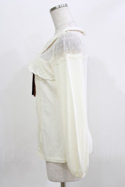 画像2: LIZ LISA / ドットチュール切替トップス Free 生成り H-26-04-02-058-LO-TO-NS-ZH