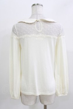 画像3: LIZ LISA / ドットチュール切替トップス Free 生成り H-26-04-02-058-LO-TO-NS-ZH