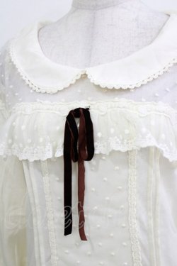 画像4: LIZ LISA / ドットチュール切替トップス Free 生成り H-26-04-02-058-LO-TO-NS-ZH