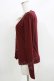 画像2: axes femme / ヨーク切り替えプルオーバー M ワイン H-26-04-02-059-AX-TO-NS-ZH (2)