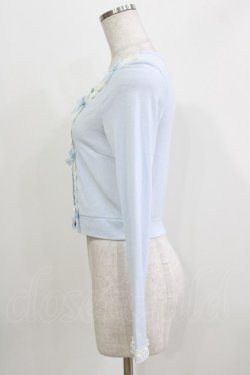 画像2: LIZ LISA / ストライプリボンカーディガン Free サックス H-26-04-02-060-LO-TO-NS-ZH