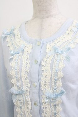 画像4: LIZ LISA / ストライプリボンカーディガン Free サックス H-26-04-02-060-LO-TO-NS-ZH