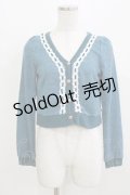 LIZ LISA / はしごレースカーディガン Free ブルーグリーン H-26-04-02-061-LO-TO-NS-ZH