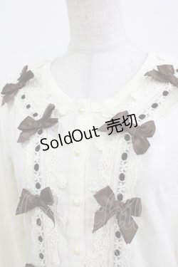 画像4: LIZ LISA / リボンカーディガン Free オフ/ブラウン H-26-04-02-063-LO-TO-NS-ZH