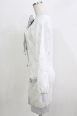 画像2: Ank Rouge / モノグラムニットカーデライクワンピース M オフ/サックス H-26-04-02-066-CA-OP-NS-ZH