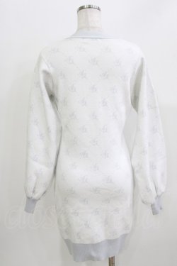 画像3: Ank Rouge / モノグラムニットカーデライクワンピース M オフ/サックス H-26-04-02-066-CA-OP-NS-ZH