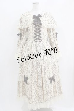 画像1: metamorphose / 【プラスサイズ】クラウンクロス ケープ付ロングドレス プラスサイズ 生成り H-26-04-02-017-ME-OP-NS-ZH