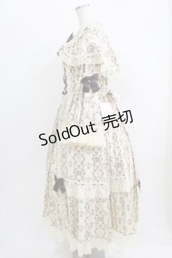 画像2: metamorphose / 【プラスサイズ】クラウンクロス ケープ付ロングドレス プラスサイズ 生成り H-26-04-02-017-ME-OP-NS-ZH