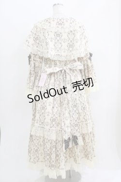 画像3: metamorphose / 【プラスサイズ】クラウンクロス ケープ付ロングドレス プラスサイズ 生成り H-26-04-02-017-ME-OP-NS-ZH