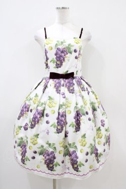 画像1: Emily Temple cute / Lady Grapesキャミソールワンピース  オフホワイト H-26-04-03-026-ET-OP-KB-ZH