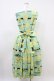 画像2: Jane Marple / Jolies broderies square dress  citron green H-26-04-03-027-JM-OP-KB-ZH (2)