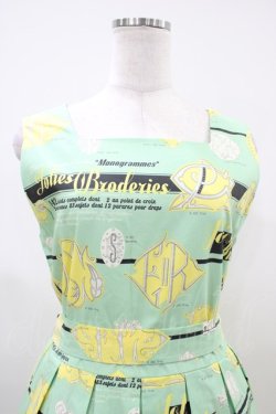 画像4: Jane Marple / Jolies broderies square dress  citron green H-26-04-03-027-JM-OP-KB-ZH