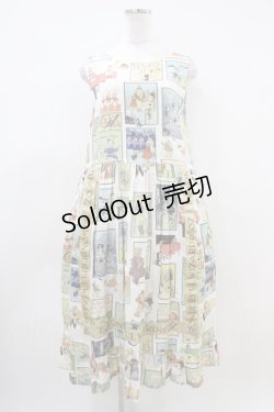 画像1: Jane Marple / The Wizard of Ozノースリーブドレス  アイボリー H-26-04-03-028-JM-OP-KB-ZH