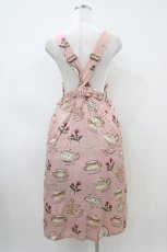 画像2: Jane Marple / Tea for twoサロペットスカート  ピンク H-26-04-03-030-JM-OP-KB-ZH (2)