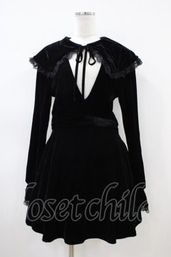 画像1: KILL STAR / Emilee Emilee Collar Dress M ブラック H-26-04-03-037-SL-OP-KB-ZH