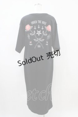画像2: HELL CAT PUNKS / ZIPロングTシャツワンピ  黒×赤 H-26-04-03-039-PU-OP-KB-ZH