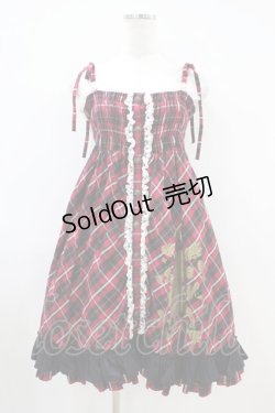 画像1: PUTUMAYO / タータンチェックSET  赤黒チェック H-26-04-03-006-PT-OP-AK-ZH