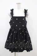 Candy Stripper / TINY FLOWER MINI ONE-PIECE  ブラック H-26-04-03-047-PU-OP-KB-ZH