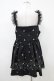 画像2: Candy Stripper / TINY FLOWER MINI ONE-PIECE  ブラック H-26-04-03-047-PU-OP-KB-ZH (2)