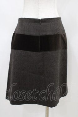 画像2: Jane Marple / ベルベットリボンスカート  ブラウン H-26-04-03-048-JM-SK-KB-ZH