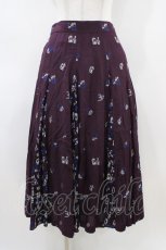 画像1: Jane Marple Dans Le Salon / Dance with roses gored skirt  ボルドーミックス H-26-04-03-049-JM-SK-KB-ZH (1)