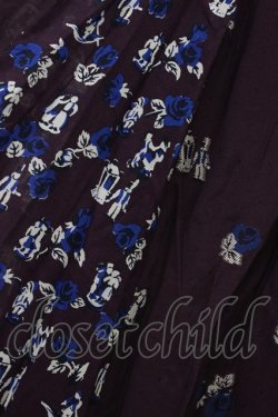 画像3: Jane Marple Dans Le Salon / Dance with roses gored skirt  ボルドーミックス H-26-04-03-049-JM-SK-KB-ZH