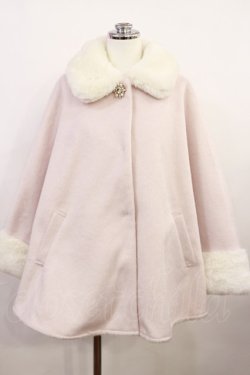 画像1: evelyn / ビジューポンチョコート Free ピンク H-26-04-03-1036-LO-CO-NS-ZH