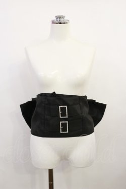 画像1: DearMyLove / 選べるデザインビッグリボン帯 Free ブラック H-26-04-03-1037-EL-ZA-NS-ZH