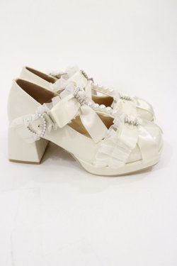 画像2: Lovely Tency / 眞白ありす/MAフリルリボンPLP M 白 H-26-04-03-1043-GO-SH-NS-ZH