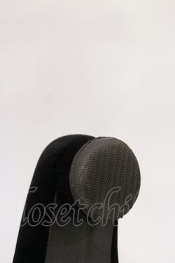 画像4: m petit by misako / NINA’Sコラボ ベロアパンプス M ブラック H-26-04-03-1044-LO-SH-NS-ZH