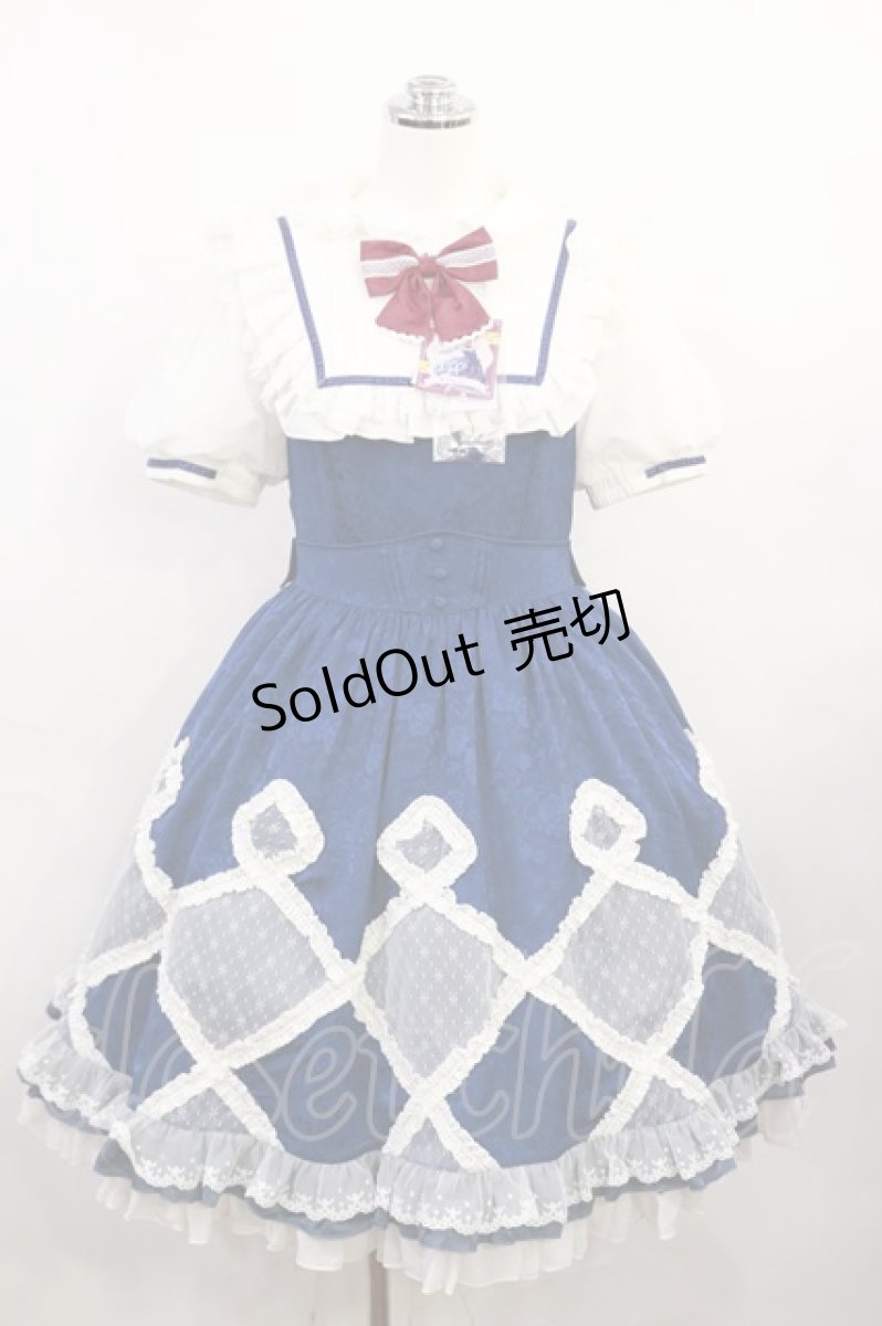 画像1: Hoshibako Works / 東方Project x HoshibakoWorks チルノ パフスリーブワンピース S ブルー H-26-04-03-1005-LO-OP-NS-ZH (1)