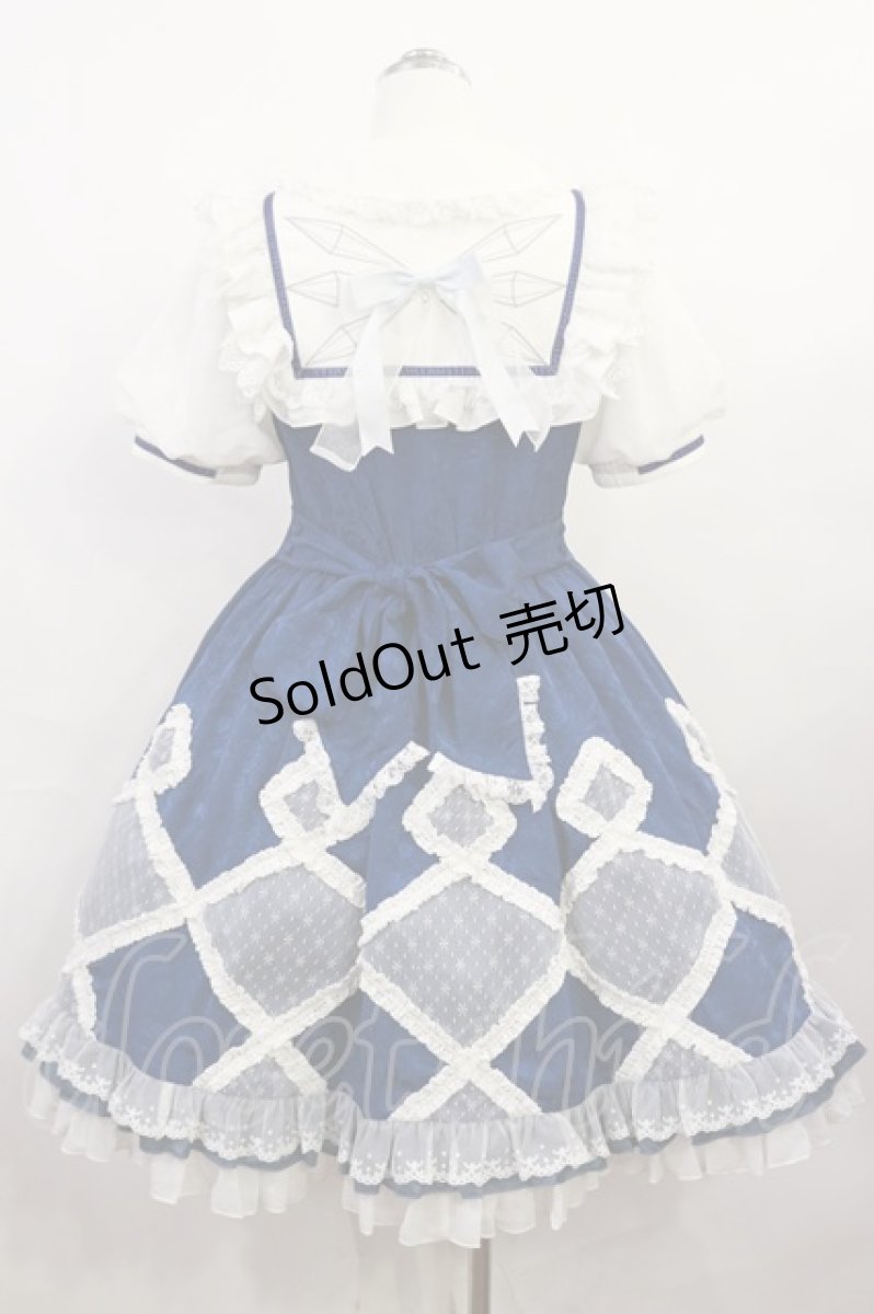 画像3: Hoshibako Works / 東方Project x HoshibakoWorks チルノ パフスリーブワンピース S ブルー H-26-04-03-1005-LO-OP-NS-ZH (3)