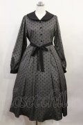 m petit by misako / AOKドットフロッキーワンピース S グレー H-26-04-03-1007-LO-OP-NS-ZH