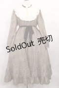 Favorite / チェックワンピース XL ブラウン H-26-04-03-1011-LO-OP-NS-ZH