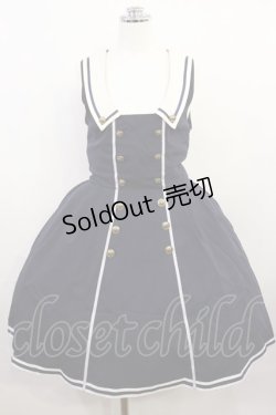 画像1: Amavel / セーラージャンパースカート Free ネイビー H-26-04-03-1012-CA-OP-NS-ZH