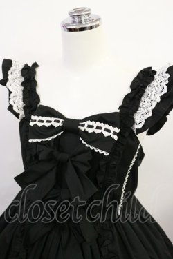 画像4: Angelic Pretty / Sweetフリルジャンパースカート Free ブラック H-26-04-03-1001-AP-OP-NS-ZH