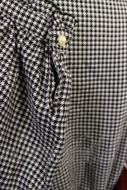 画像3: Favorite / 千鳥格子切替ワンピース XL ブラック千鳥/ボルドー H-26-04-03-1016-LO-OP-NS-ZH