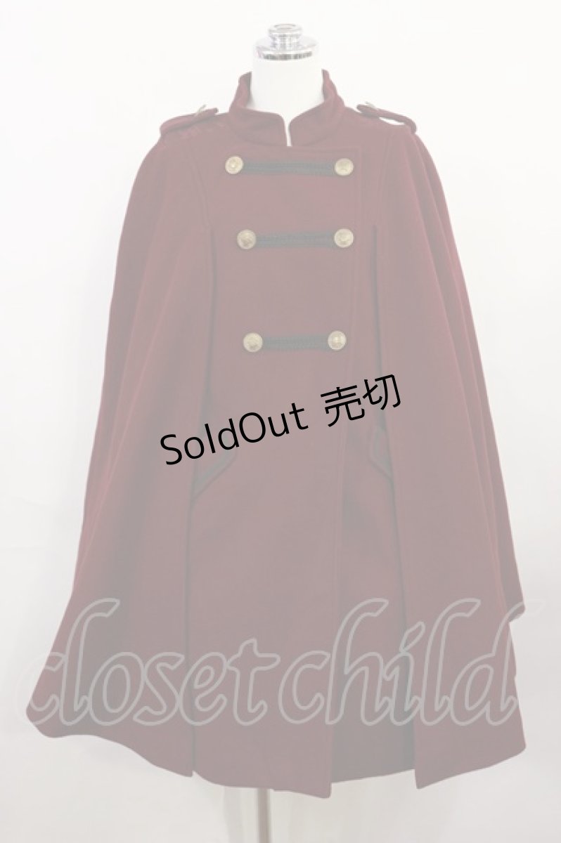 画像1: axes femme / ナポレオンマント風コート M ボルドー H-26-04-03-1018-AX-CO-NS-ZTC078 (1)