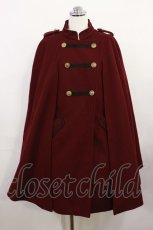 画像1: axes femme / ナポレオンマント風コート M ボルドー H-26-04-03-1018-AX-CO-NS-ZTC078 (1)