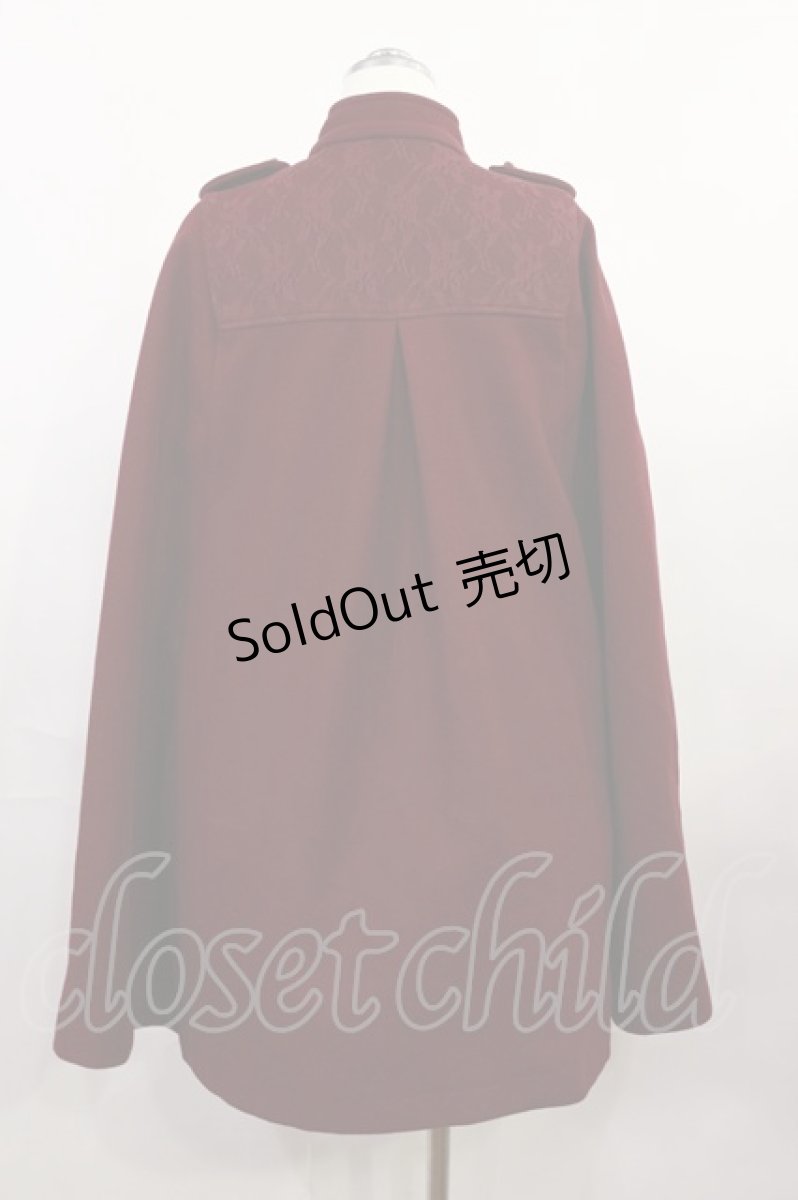 画像2: axes femme / ナポレオンマント風コート M ボルドー H-26-04-03-1018-AX-CO-NS-ZTC078 (2)
