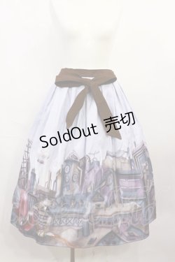 画像1: Favorite / スチームパンクスカート M~L ブルー/ブラウン H-26-04-03-1019-LO-SK-NS-ZH