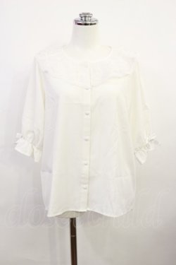 画像1: m petit by misako / MSKデシンレースエリブラウス M オフ H-26-04-03-1028-LO-BL-NS-ZH