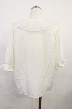 画像2: m petit by misako / MSKデシンレースエリブラウス M オフ H-26-04-03-1028-LO-BL-NS-ZH