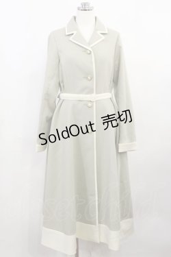 画像1: an another angelus / カメオ釦バイカラーコート【洗える】 Free L/GR×W H-26-04-03-1034-CA-CO-NS-ZH
