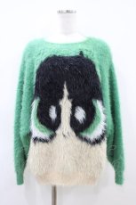 画像1: Candy Stripper / THE POWERPUFF GIRLS FACE KNIT  GREEN(BUTTERCUP) H-26-04-03-060-PU-TO-KB-ZT048 (1)