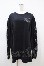 画像1: Candy Stripper / コジコジの名？台詞 L/S TEE  ブラック H-26-04-03-063-PU-TO-KB-ZH (1)