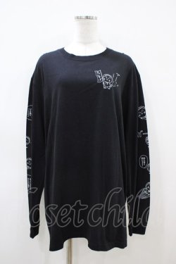 画像1: Candy Stripper / コジコジの名？台詞 L/S TEE  ブラック H-26-04-03-063-PU-TO-KB-ZH